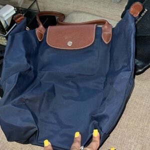 Navy Blue Longchamp Tote good condition